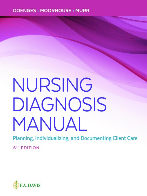 Title details for Nursing Diagnosis Manual by Marilynn Doenges - Available